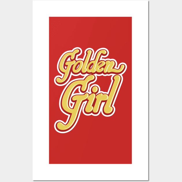 San Francisco Football Golden Girl Wall Art by OrganicGraphic